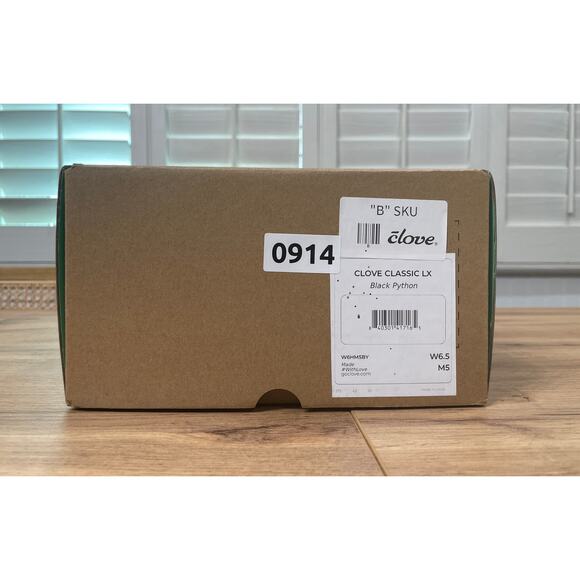 Clove Classic LX Sneaker Black Python Vegan Size 6.5 W 5 M NIB Nurses Comfy Shoe - Picture 13 of 14